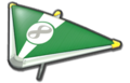 Thumbnail of Luigi, Baby Luigi and Green Mii's Super Glider (with 8 icon), in Mario Kart 8.