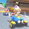 Baby Rosalina in the Blue Biddybuggy with Toad and Dry Bones behind