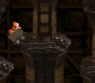 Mine Cart Carnage The second level of Monkey Mines, Mine Cart Carnage involves Donkey Kong and Diddy Kong riding an unstoppable Mine Cart on numerous rail segments. There are tipped over Mine Carts that have to be jumped over along the way. Krashes are the only enemies in the level. There is a Warp Barrel around the start that allows most of the level to be skipped.
