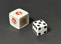 The dice included in the board game