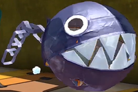 Paper Macho Chain Chomp from Paper Mario: The Origami King