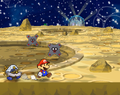 The X-Naut Fortress is sighted in the distance