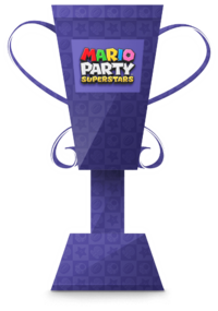 Mario Party Superstars trophy from the Trophy Creator application