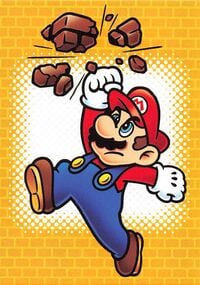 Mario line drawing card from the Super Mario Trading Card Collection