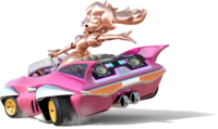Artwork of Pink Gold Peach from Mario Kart 8