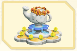 Menu icon of the Orange Watering Fountain decoration in Super Mario Bros. Wonder – Nintendo Switch 2 Edition + Meetup in Bellabel Park.