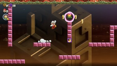 The Break Time! Timer-Switch Dash course in Super Mario Bros. Wonder