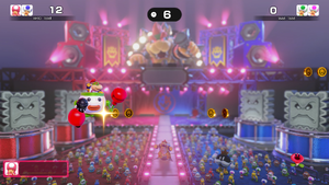 A Bowser Live minigame in Super Mario Party Jamboree – Nintendo Switch 2 Edition + Jamboree TV