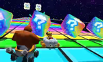Lakitu and Donkey Kong racing on the classic course