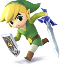 Artwork of Toon Link for Super Smash Bros. for Nintendo 3DS / Wii U