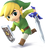Artwork of Toon Link for Super Smash Bros. for Nintendo 3DS / Wii U