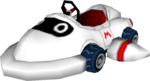 The model for Mario's Super Blooper from Mario Kart Wii