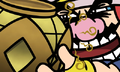Wario smelling a scent from the Pot of Luxeville