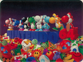 Promotional Yoshi's Story and Nintendo 64 group artwork