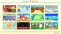 Backgrounds for stickers in Super Mario Party