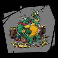 Loading screen artwork of King K. Rool from Donkey Kong Bananza