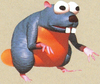 Artwork of a Gnawty, from Donkey Kong Country.
