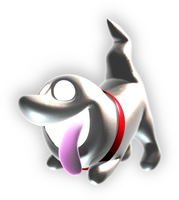 Artwork of Polterpup standing still in Luigi's Mansion: Dark Moon