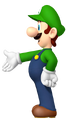 Luigi introducing something