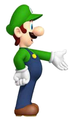 Luigi introducing something.