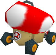 The model of the Mushmellow from Mario Kart DS