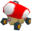 The model of the Mushmellow from Mario Kart DS
