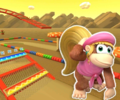 The course icon of the R/T variant with Dixie Kong