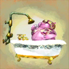 The silver frame of Miss Petunia in Luigi's Mansion for the Nintendo 3DS.