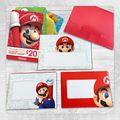 Super Mario Nintendo eShop Gift Card envelopes