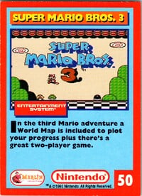 One of the Nintendo Collector Cards