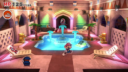 Thumbnail for "Snif City Royal Hotel - Pool" from Paper Mario: The Origami King used for Nintendo Music