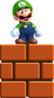 Artwork of Mini Luigi in New Super Luigi U