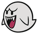 Boo sprite from Paper Mario: Color Splash