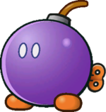Sprite of a Bob-ulk from Paper Mario: The Thousand-Year Door.