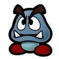 A Gloomba from Paper Mario: The Thousand-Year Door