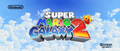 Startup screen for Super Mario Galaxy 2