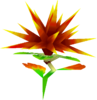 Rendered model of the prickly plant in Super Mario Galaxy.