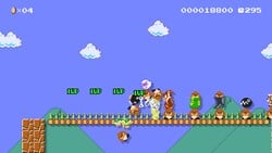 Super Star Dash level in Super Mario Maker