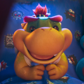 A screenshot of Baby Bowser Jr. in The Super Mario Galaxy Movie