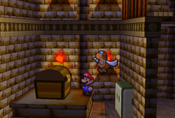 Last Treasure Chest in Dry Dry Ruins of Paper Mario.