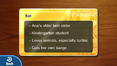 One of the Character Cards, as they appear on the GamePad.