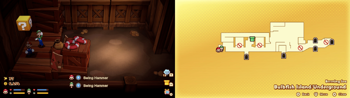 10th block in Bulbfish Island from Mario & Luigi: Brothership