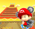The course icon of the T variant with Baby Mario (Koala)