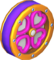 The HeartRing_GoldPink tires from Mario Kart Tour