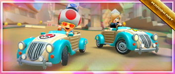 The Cream Classic Pack from the Spring Tour in Mario Kart Tour