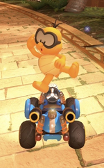 Lakitu performing a trick.