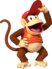 Artwork of Diddy Kong from Mario Party DS (also used in Mario Kart Wii, Mario Kart Tour, and Mario & Sonic at the Olympic Games Tokyo 2020)