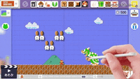 The four game styles used in Super Mario Maker.