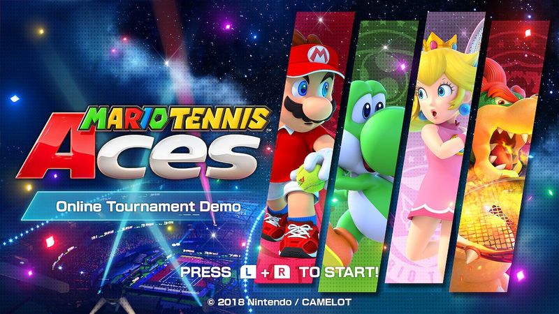 File:Mario Tennis Aces Online Demo title screen.jpg