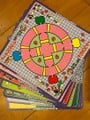 A stack of included board games
